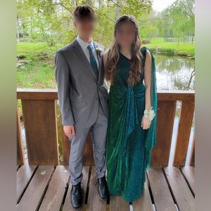 Lulu's Turquoise/ Blue/ Green prom/ banquet dress